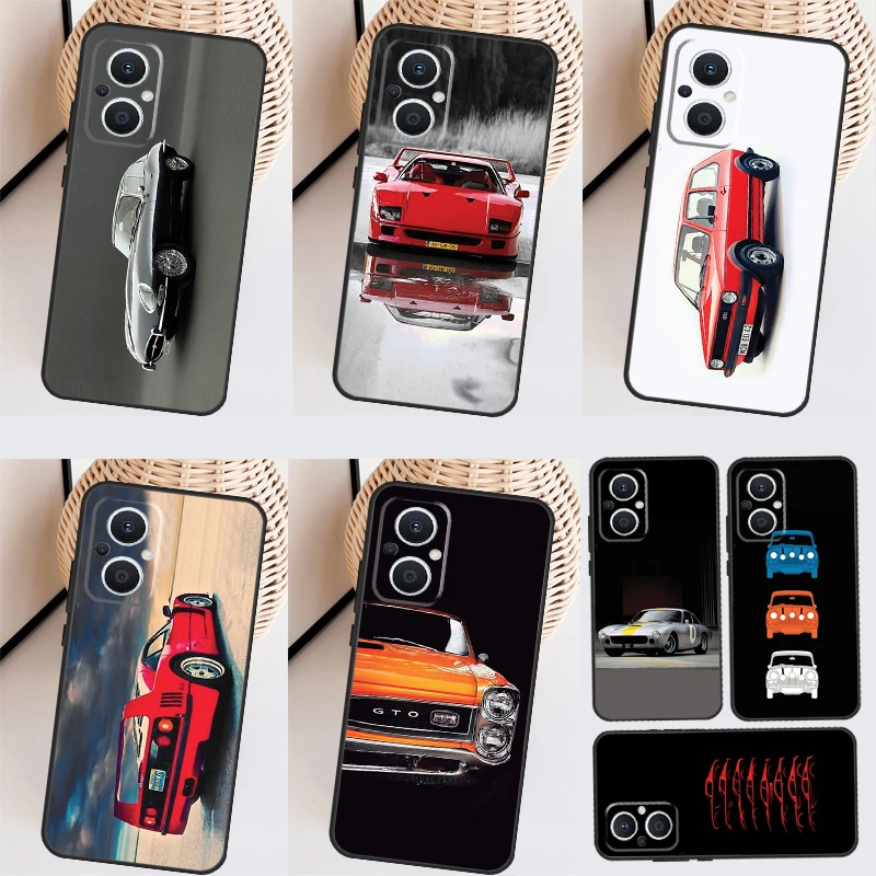 RETRO CLASSIC CARS Cover For OPPO Reno 8 Lite 10 7 6 5 4 3 2Z 4Z 5Z 8T OPPO Find X3 Neo X5 X6 Pro X2 Lite Case