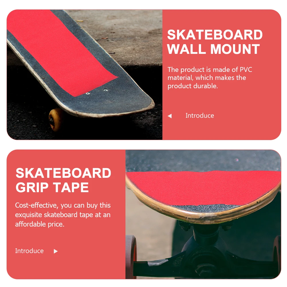 

Children'S Skateboard Sandpaper Grip Tape Pvc Wear-Resistant Anti-Skid Self-Adhesive Skateboard Accessories Decorative