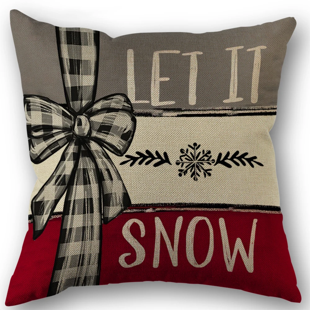 1PC Christmas Pillowcase Snowman Nordic Exclusive Popular Living Room Bedroom Cushion Cover