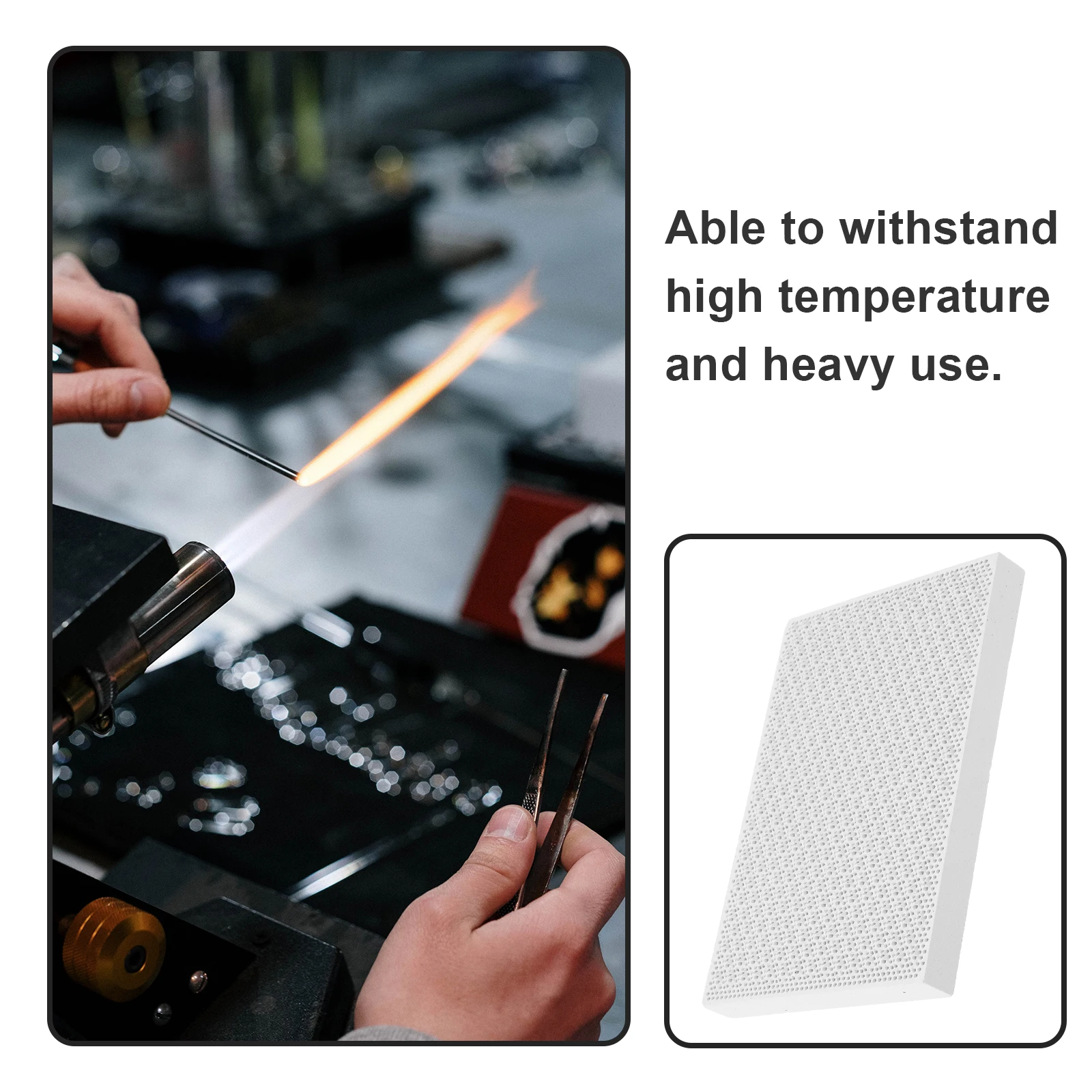 

Refractory Brick Soldering Tiles 2A Size Small Honeycomb Durable Jewelry Welding Plate Fireproof Pad Metalworking Tasks