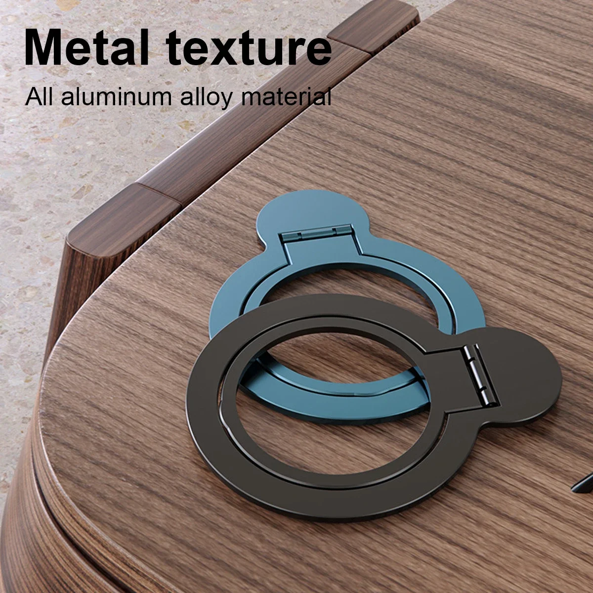 Magnetic Phone Holder Ultra Thin Metal Ring Holder For iPhone 15 14 13 12 For Magsafe Sticky Kickstand Support Wireless Charging