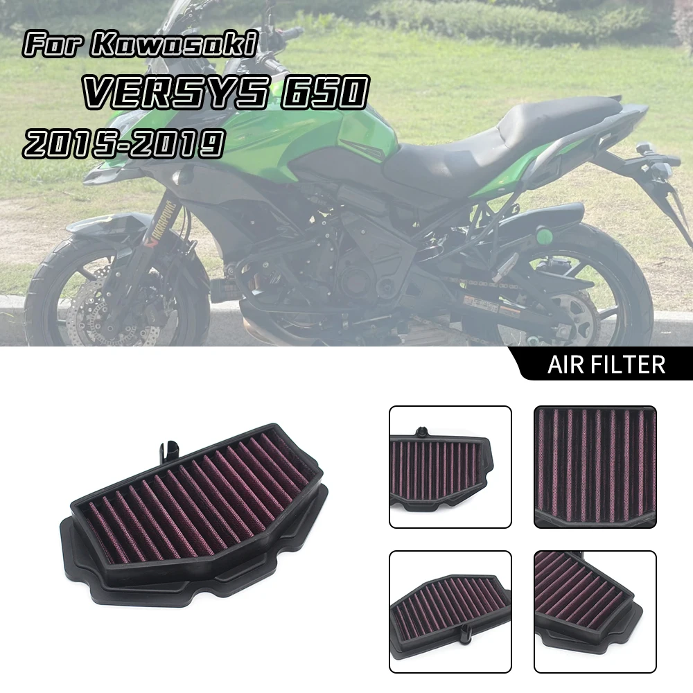 

For Kawasaki Versys 650 KLE650 Ninja 650 EX650 Vulcan S 650 S650 EN650 Accessories Motorcycle Air Filter Cleaner Intake Filters