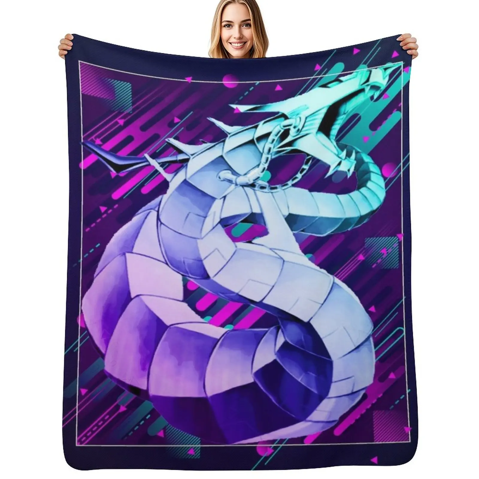 Cyber Dragon *Modern Graphic Design* Throw Blanket Summer Thermals For Travel Luxury Soft Baby Flannels Blankets