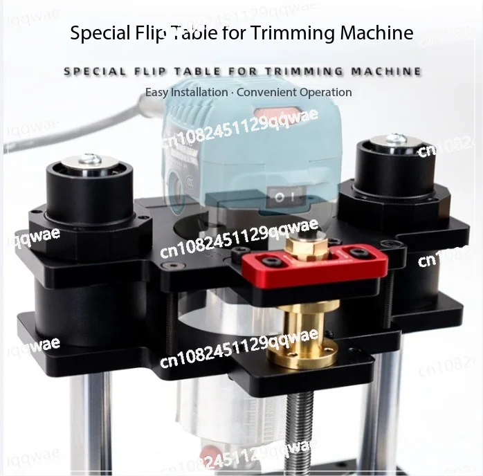 طاولة توجيه متعددة الوظائف GD709 مع رافعة توجيه مقلوبة للتشذيب والطحن والحواف والحز والنحت #4