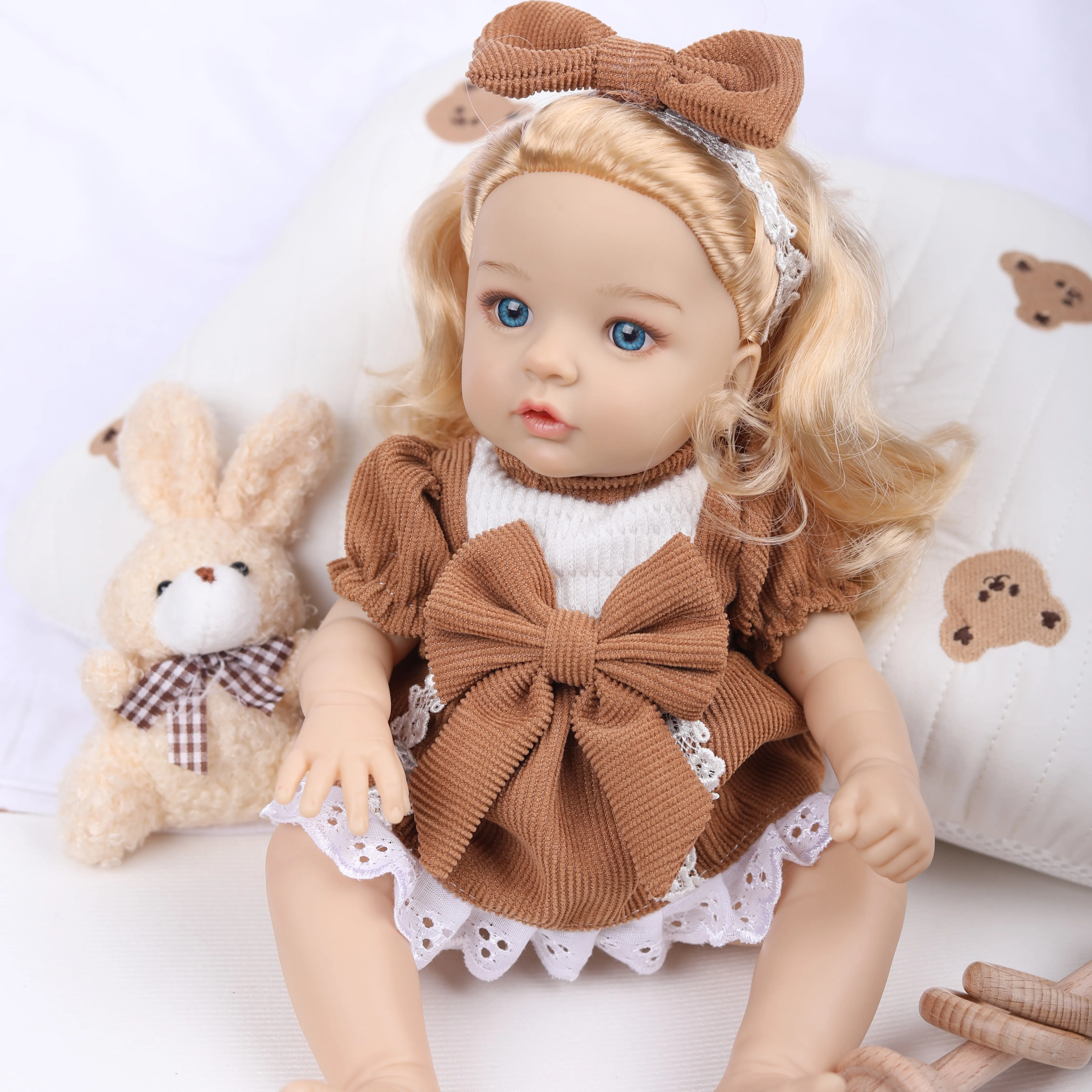 12インチのリアルなベビードール女の子のおもちゃ、子供用、ファッションリボーンドール、コレクタブルギフト教育玩具