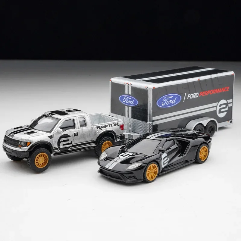 Maisto 1/64 Ford F150 Ford Gt Aanhangwagen Chevrolet Pick-Up Subaru Brz Aanhangwagen Legering Gegoten Automodel Speelgoed Verzamelbaar Vakantiegeschenk