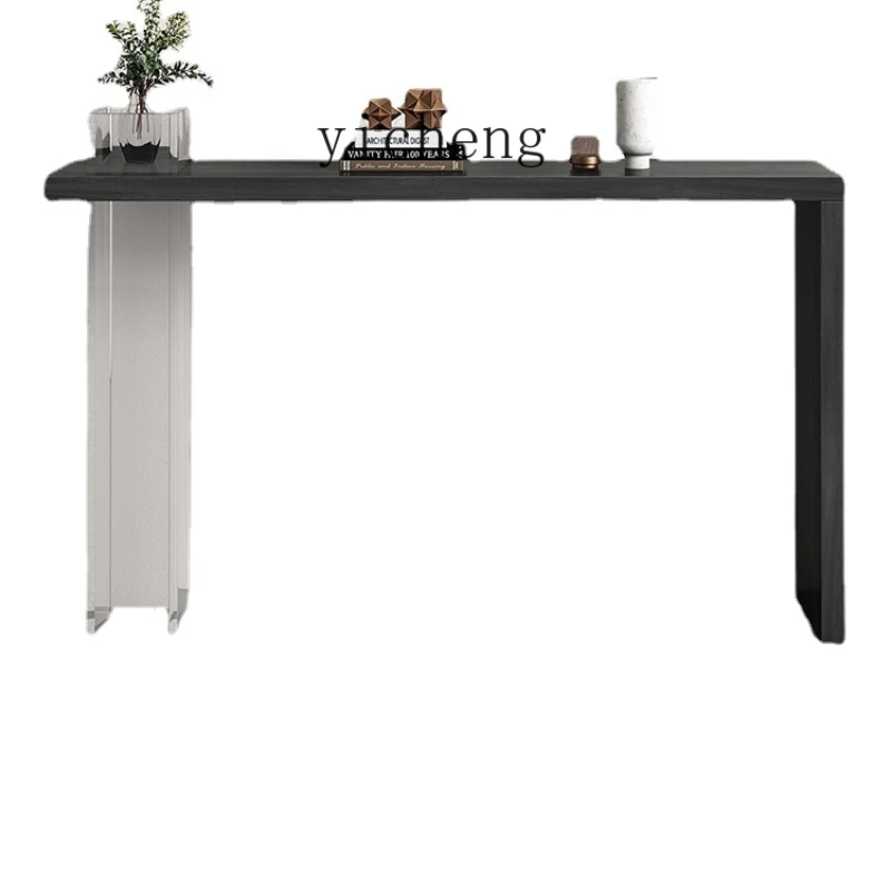 

Zk Acrylic Art Console Household Solid Wood Console Tables Simple Wall Length a Long Narrow Table