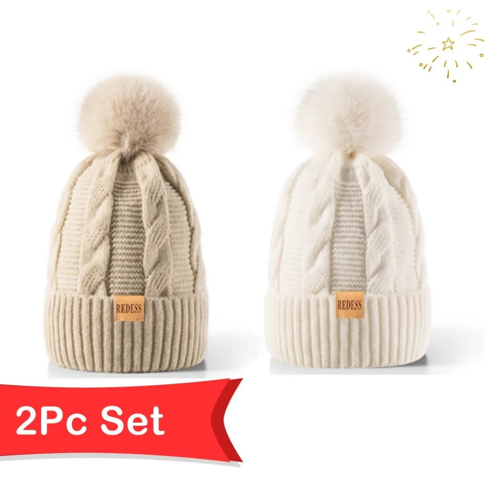 قبعة شتوية لطيفة فروي للنساء، مع بطانة دافئة، مناسبة للأنشطة الخارجية، ناعمة ومريحة #1