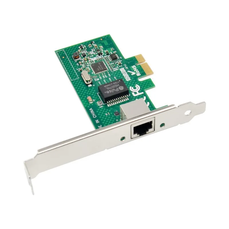 การ์ดเครือข่าย PCIe เซิร์ฟเวอร์ Intel I210AT GbE Ethernet การ์ดอะแดปเตอร์ RJ45 1000M PCI-E Converter gibabit