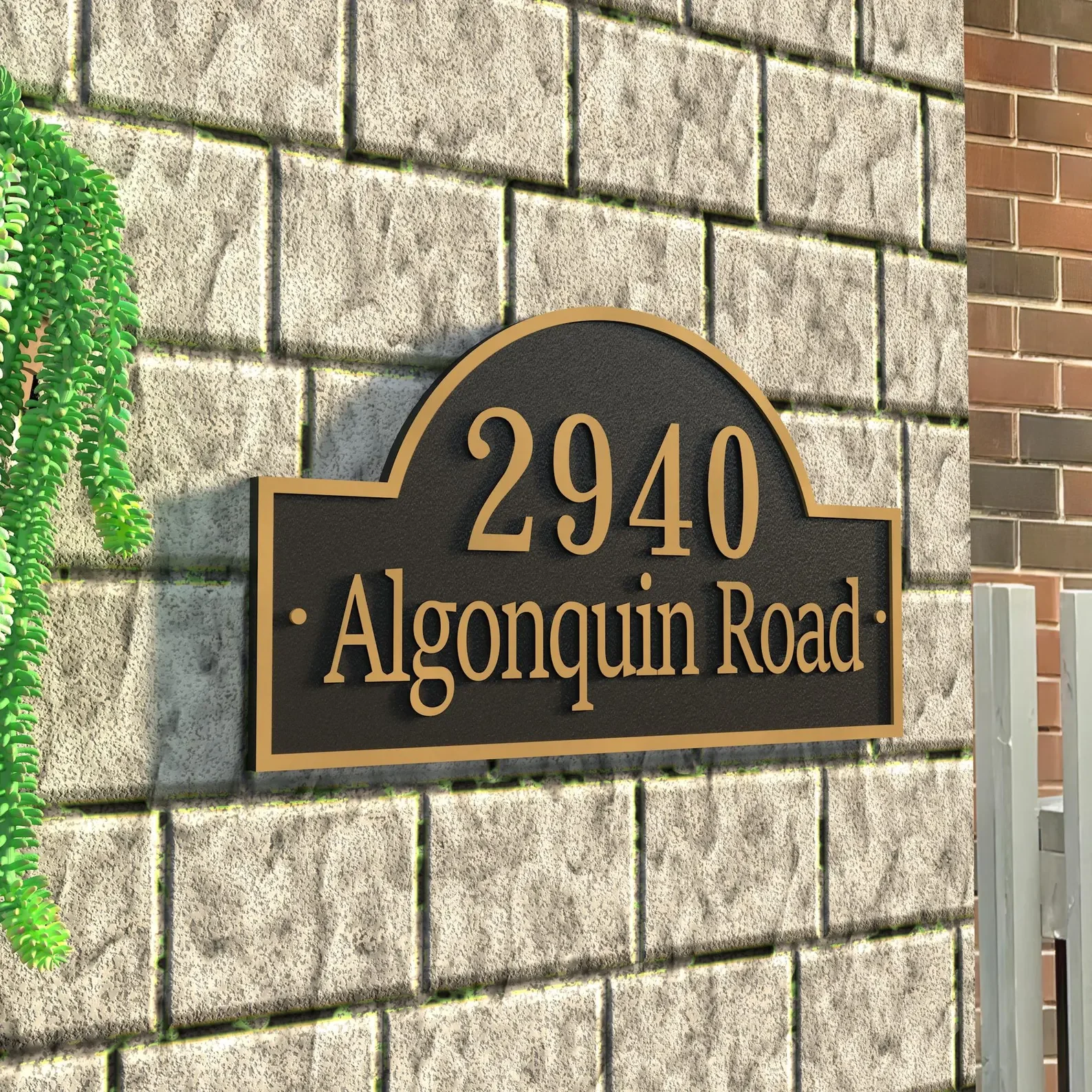 Custom House Number Sign  Address Plaque,House Number Sign,Display Your Address and Street Name  New House Gift