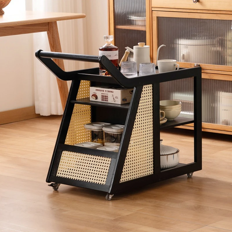 

Mobile Storage Rack for Living Room Modern End Table with Wheels Minimalist Sofa Accent Desk Compact Nightstand for Bedroom Use