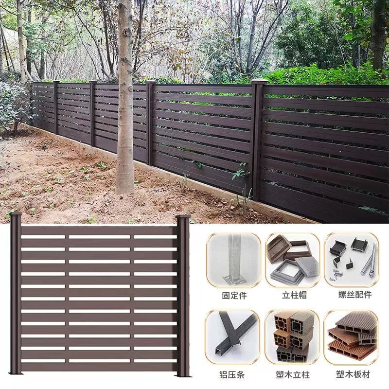 High quality outdoor wpc composite decking board crack-resistant garden fence