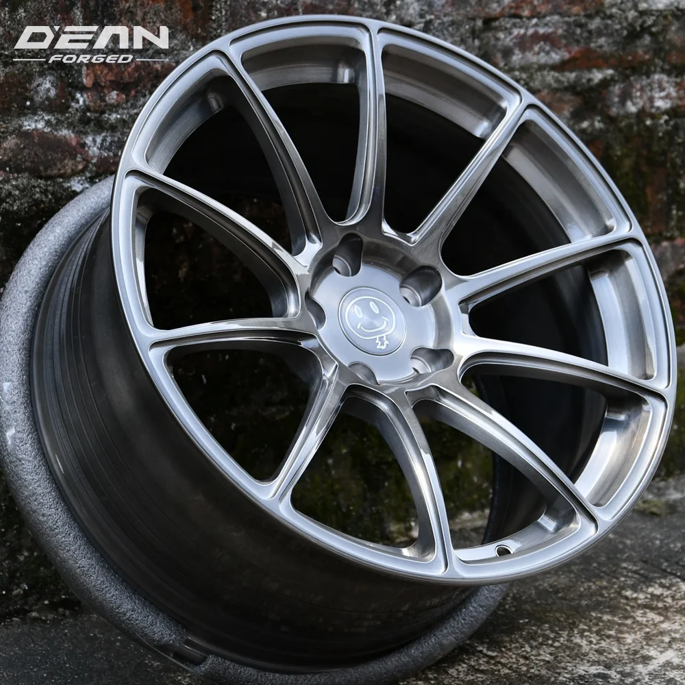 for   DEAN-C003 Brushed BlackCustom forged wheels 15 inch to 26 inch aluminum alloy wheel PCD 5X100 5X112 5X105 5X108 5X114.3