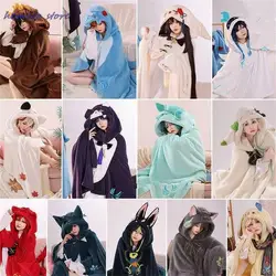 Genshin Impact Kazuha Scara mouche Wanderer Venti Hutao Cosplay Decke Umhang Cape lustige Fleece 12 Pyjamas Anime Kostüm Hoodie