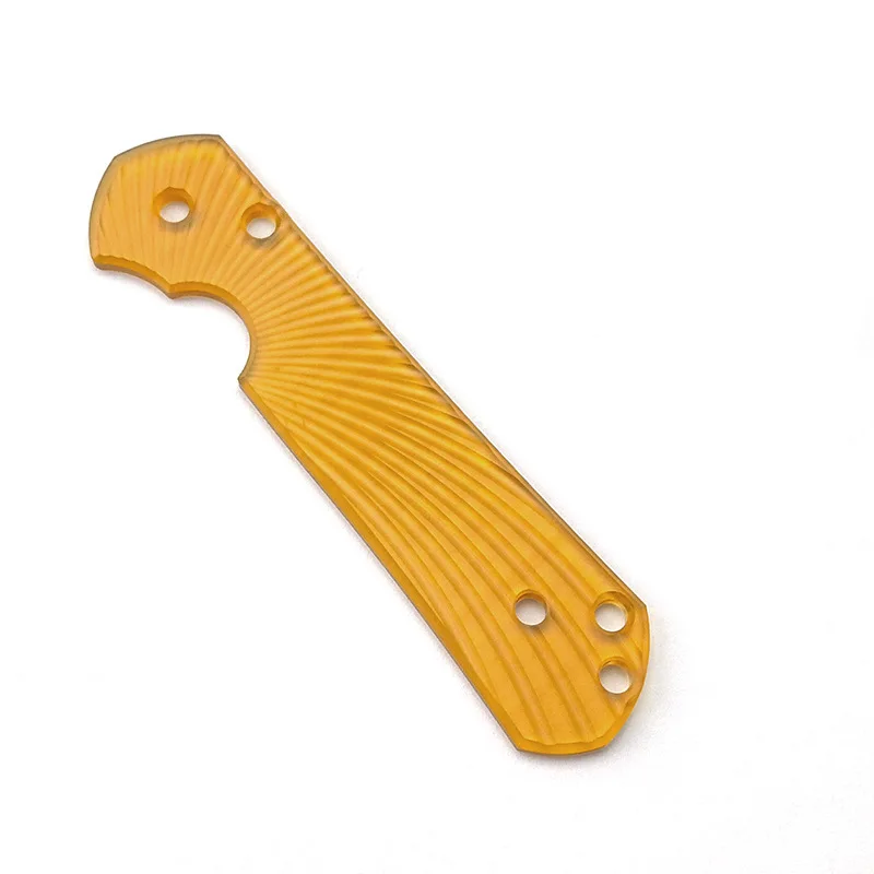 1pc 2 Patterns Ultem PEI Transparent Knife Handle Scale For Chris Reeve Large Sebenza 21 Knives Grip DIY Making Accessories Part