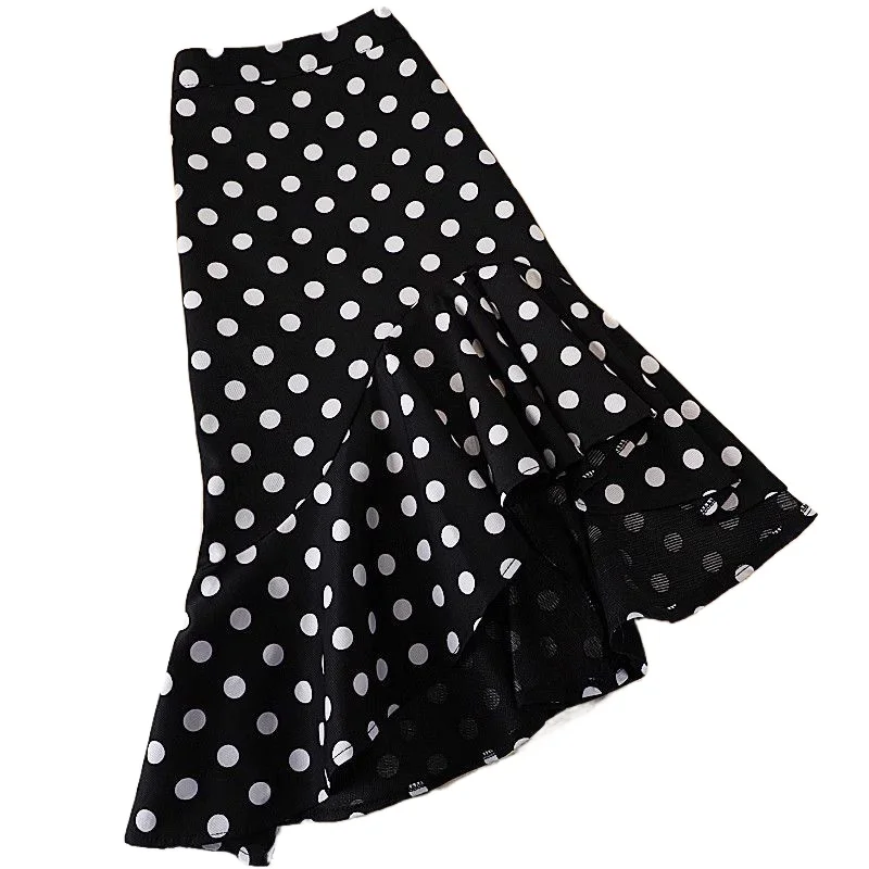 Pleated Sexy Women Fashion High Waist Y2K Casual England Style Dot Girls Vintage Harajuku Girl Korean Clothes Ruffles Skirts