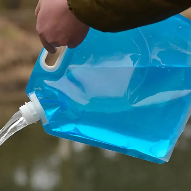 Sacos de gelo reutilizáveis 5l/10l, pacotes de freezer seco com torneira, grande capacidade, saco de freezer para acampamento, caminhadas, bebidas, sacos de água