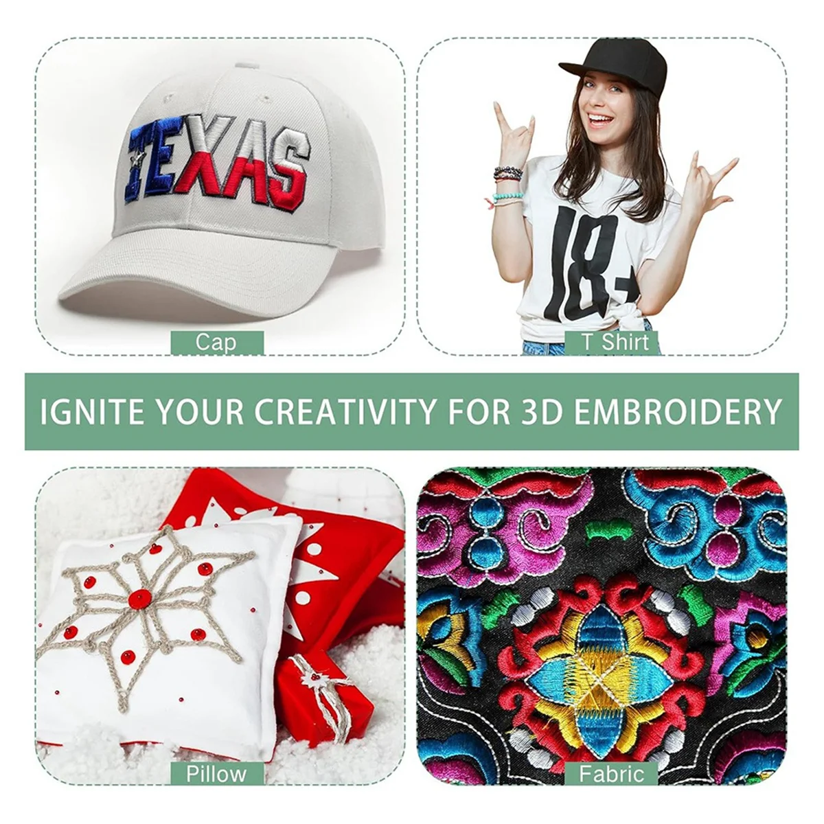 A002 20枚入り 3mm刺繍フォーム 6 x 9インチ EVAフォームシート 3D刺繍アート＆クラフト、DIYプロジェクト、手縫い用 ホワイト