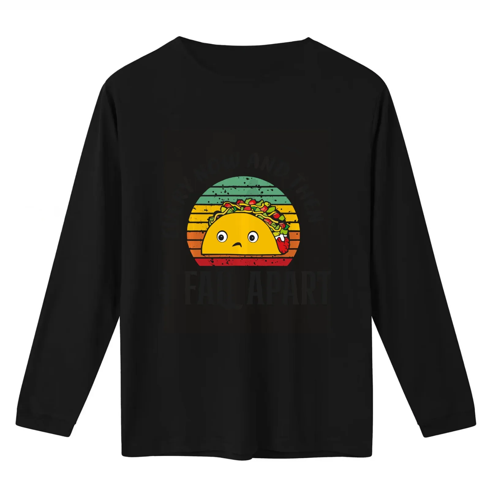 Every Now And Then I Fall Apart Taco For Men Women Kids Funny T-Shirt Summer Casual Cotton Tee Oversized Streetwear Tops