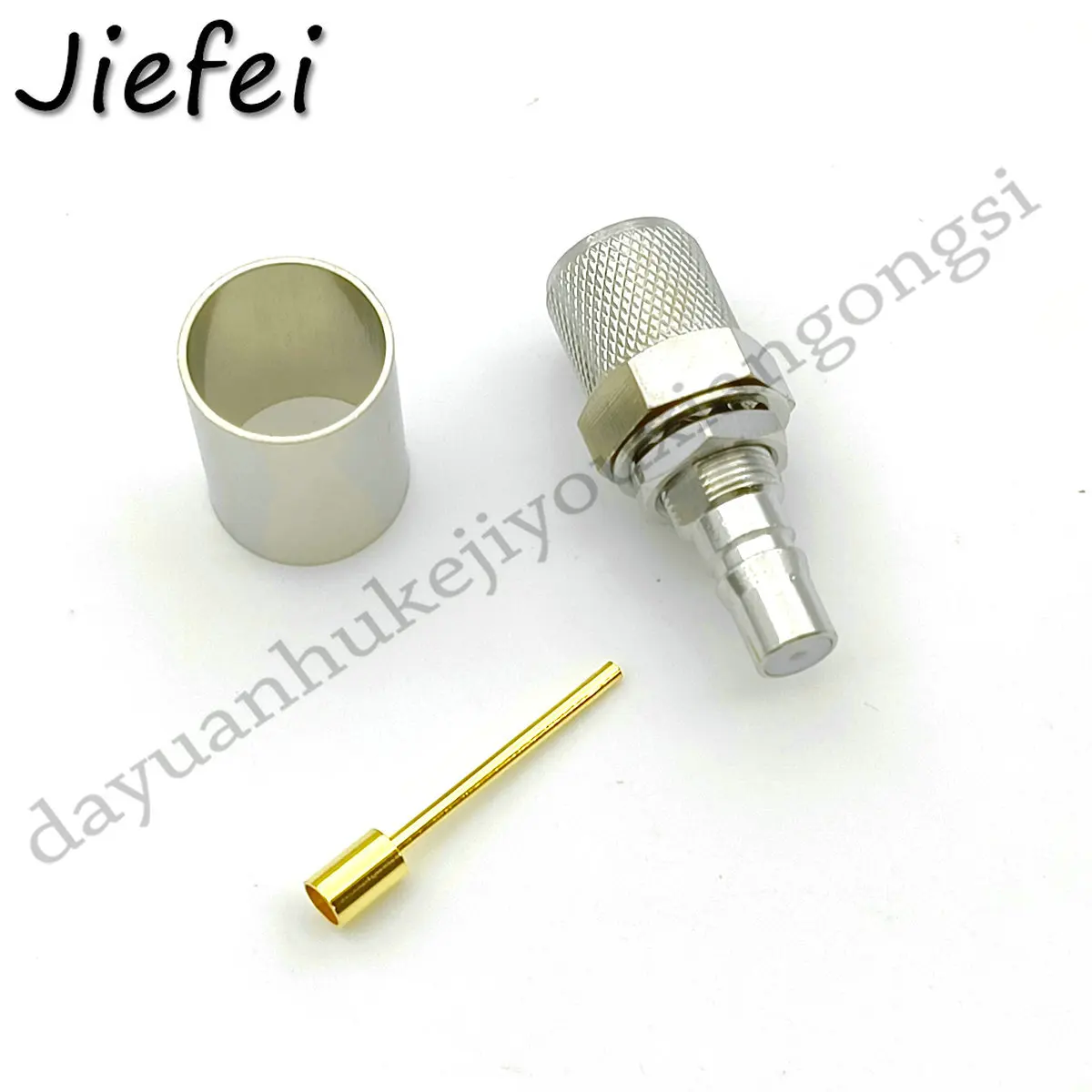 Imagem -04 - Conector Coaxial rf Reto Macho e Fêmea Qma Crimp Cabo Rg214 Rg213 Rg8 Lmr400 7d-fb Conector rf 50100 Pcs