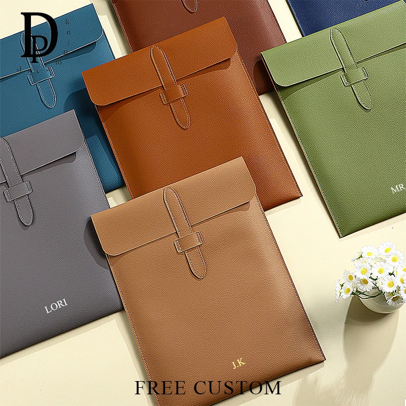 

Деловая офисная кожаная персонализированная сумка для документов формата А4, бумажная 13-дюймовая сумка для ноутбука, роскошная оптовая продажа, универсальная сумка для хранения на заказ