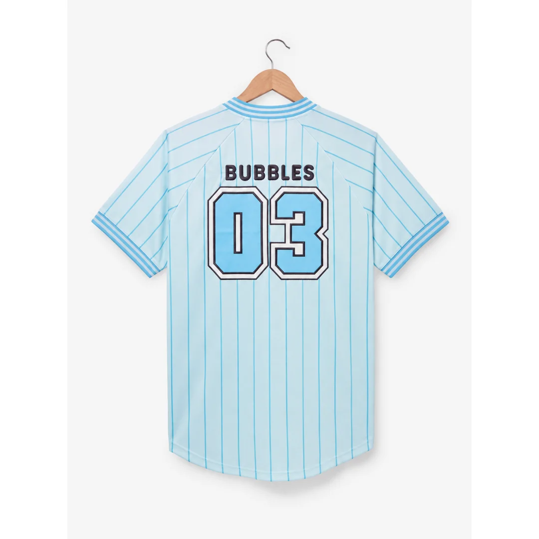 Das gestreifte Baseball-Trikot der Powerpuff Girls im Y2K-Anime-Stil, ein Unisex-Streetwear-Oberteil, ein Sommer-Sport-T-Shirt für Herren, Kinderkleidung, Damen-T-Shirt. – Detail 7