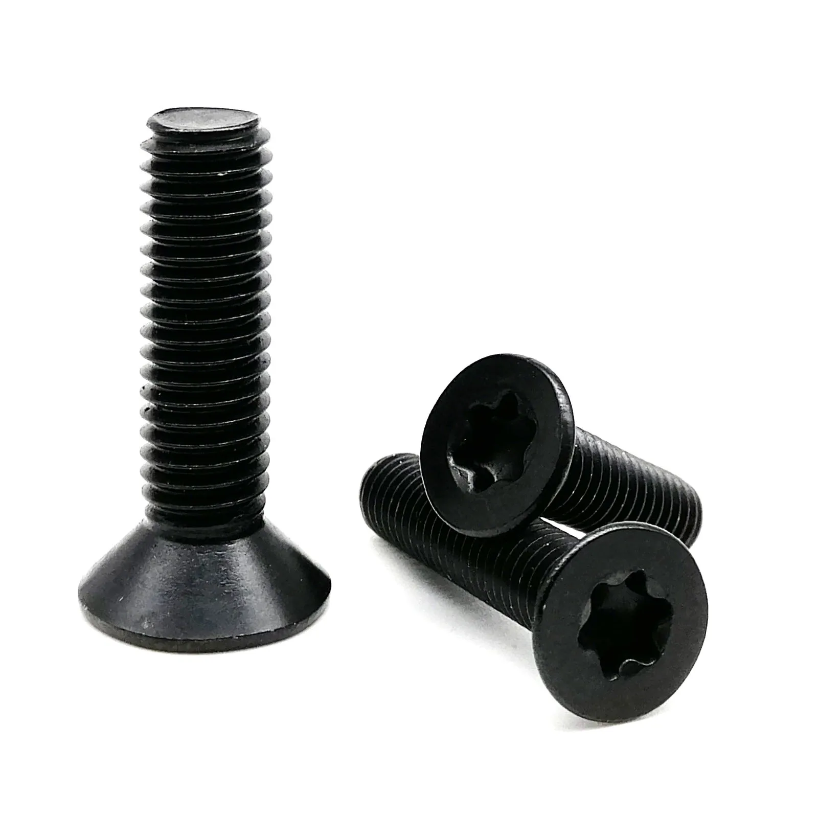 HZYUEGOU M2 M2.5 M3 M4 M5 M6 M8 Hochwertige Schwarze A2-70 304 Edelstahl Sechs-Loch-Torx-Flachkopfschraube mit Senkkopf – Detail 6