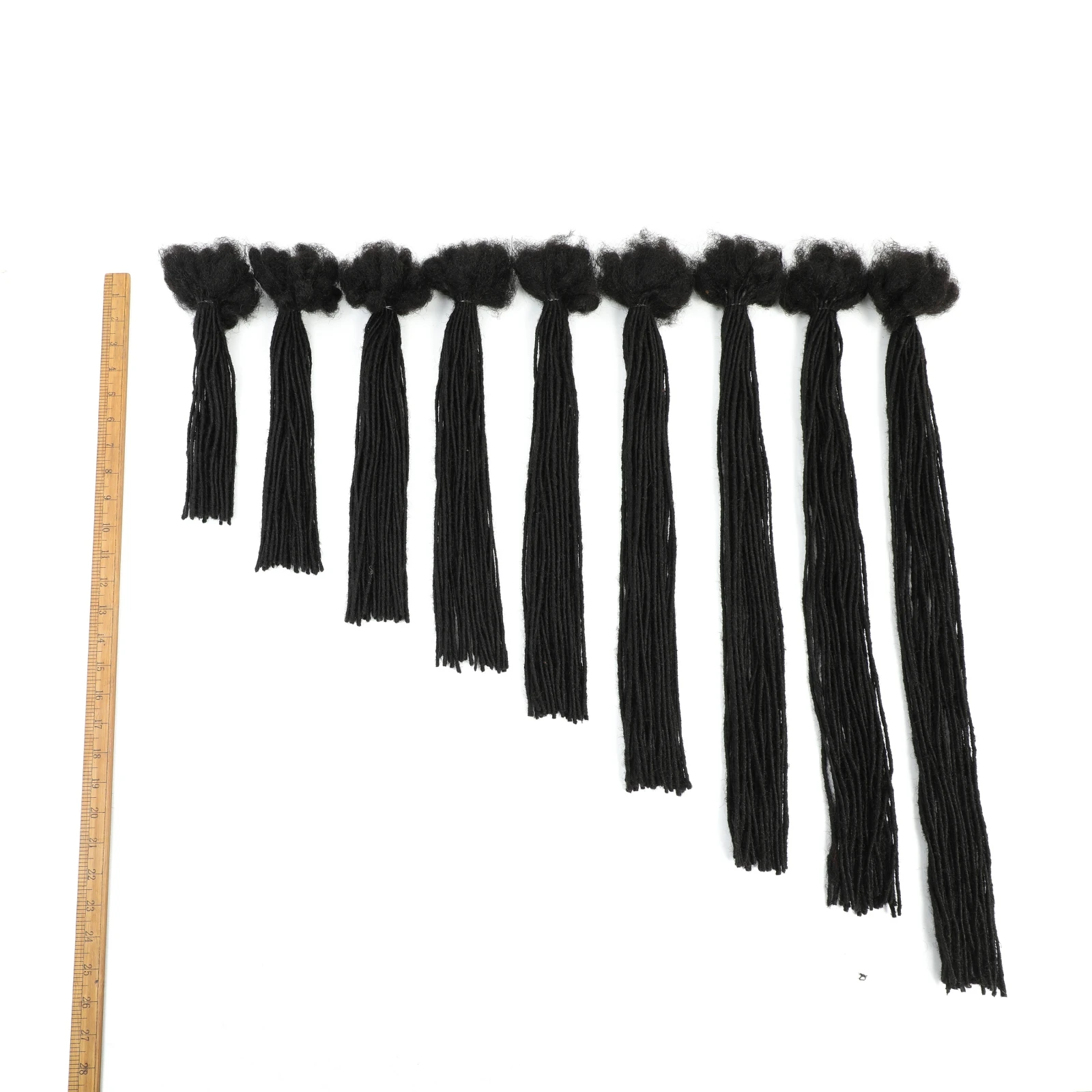 ملحقات Dreadlock شعر بشري حقيقي للرجال/النساء 0.2 سنتيمتر عرض ملحقات Loc الدائم 10 السواحل 8-20 بوصة Dreadlock البرازيلي