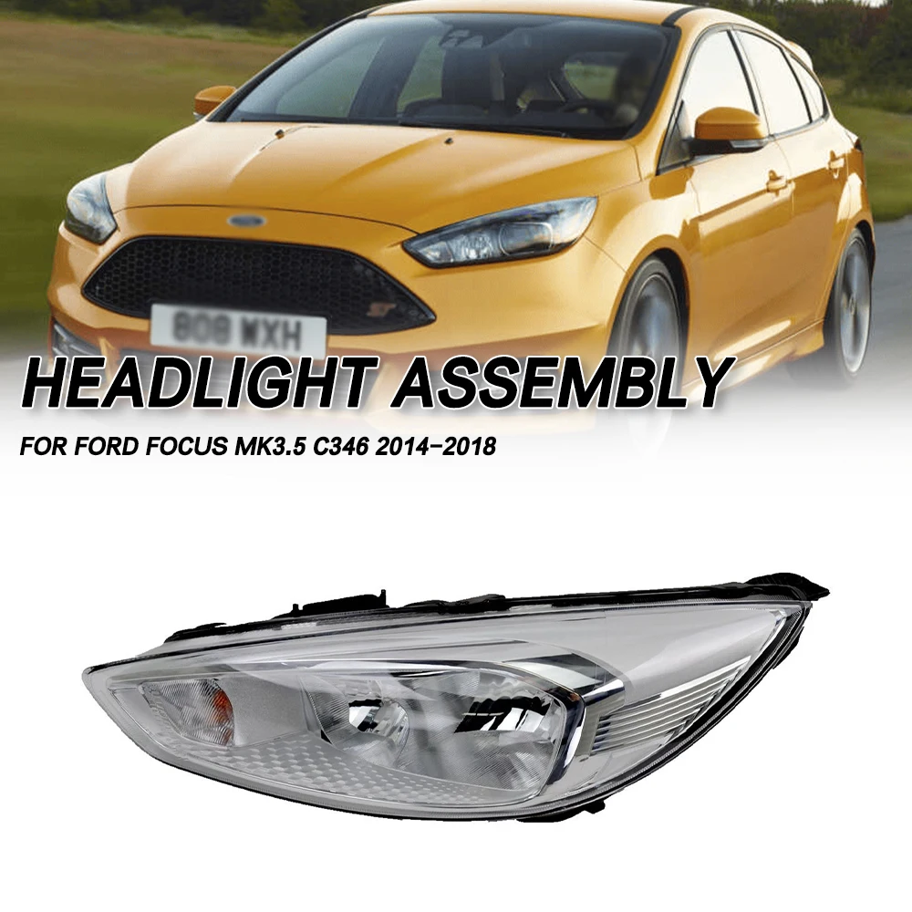 

Left/Right Side Front Bumper Head Light Headlamp Driving Headlight Turn Signal Light For Ford Focus MK3.5 C346 2014-2018