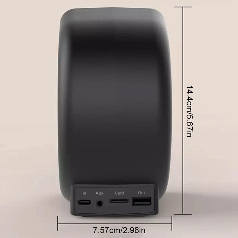 3 in 1 Wireless Bluetooth Speaker Fashion Portable Outdoor Speaker with LED Display Alarm Clock and Fast Charger-A27I