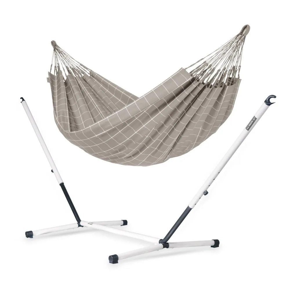 ® - XL King Brisa Classic Hammock & Nautico Steel Stand - Weather & Tear Resistant - Portable, Family Hammock w/Stand