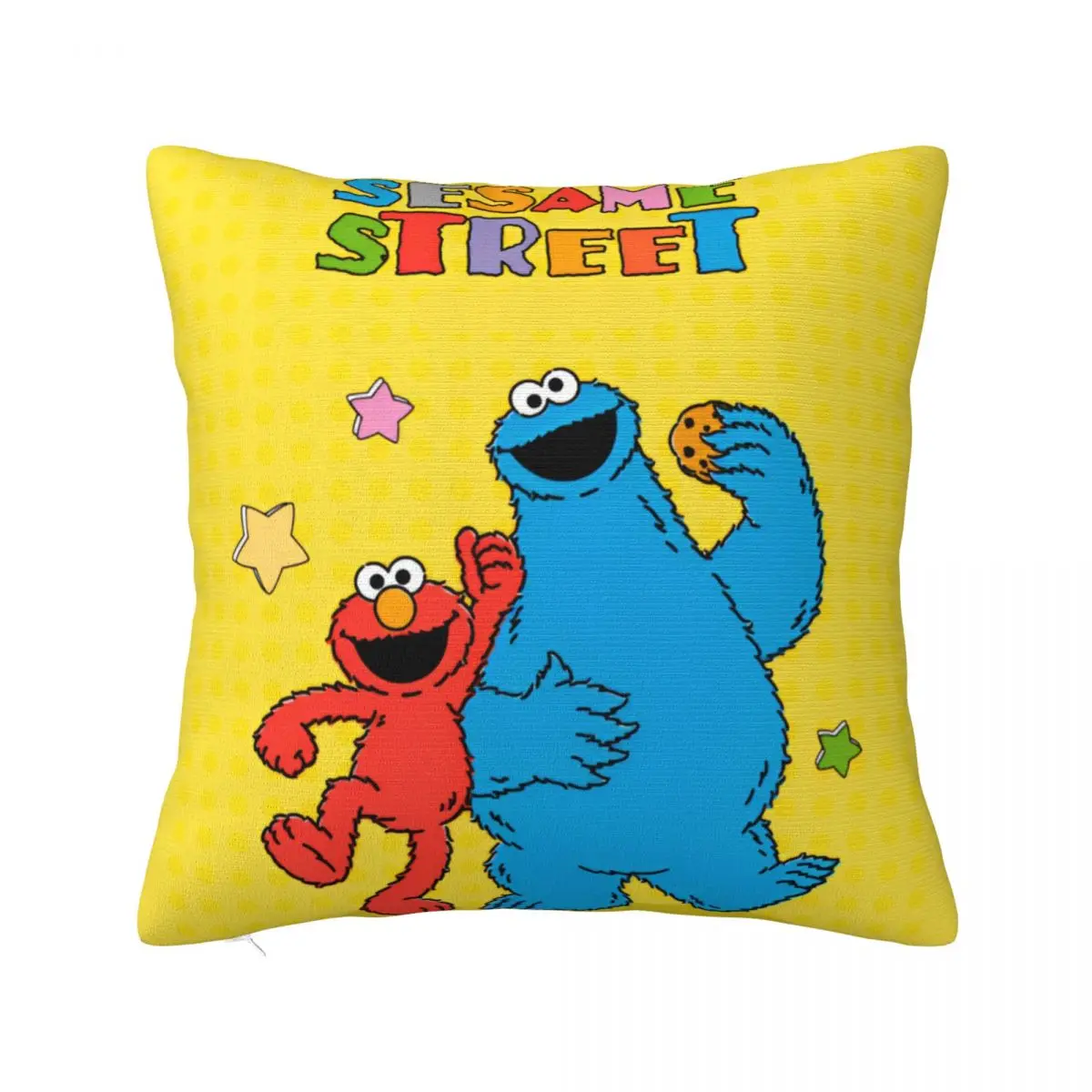 Sesame Streets Cookie Monster Pillowcase Printing Cushion Cover Decoration Cartoon Cute Pillow Case Cover Home Dropshipping 45cm