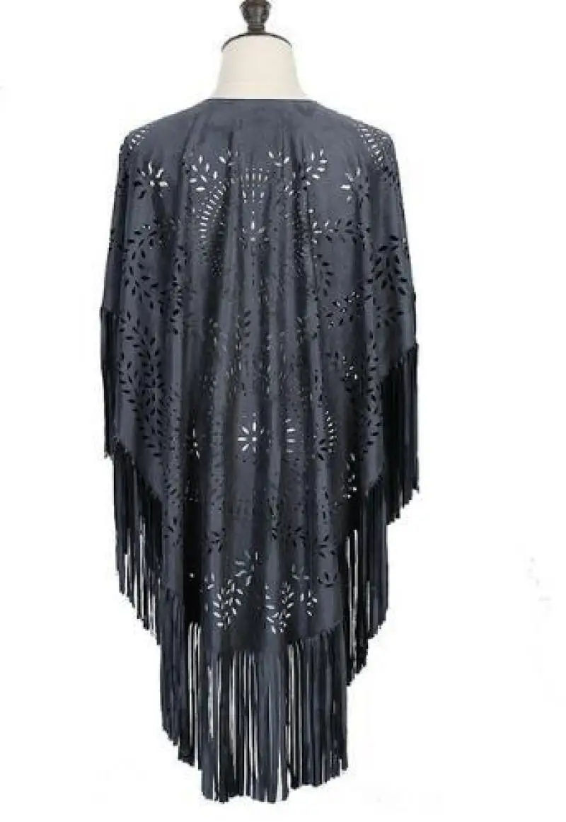 Shawl Summer New Women\'s Top Tassel Shawl Cape Ponchos