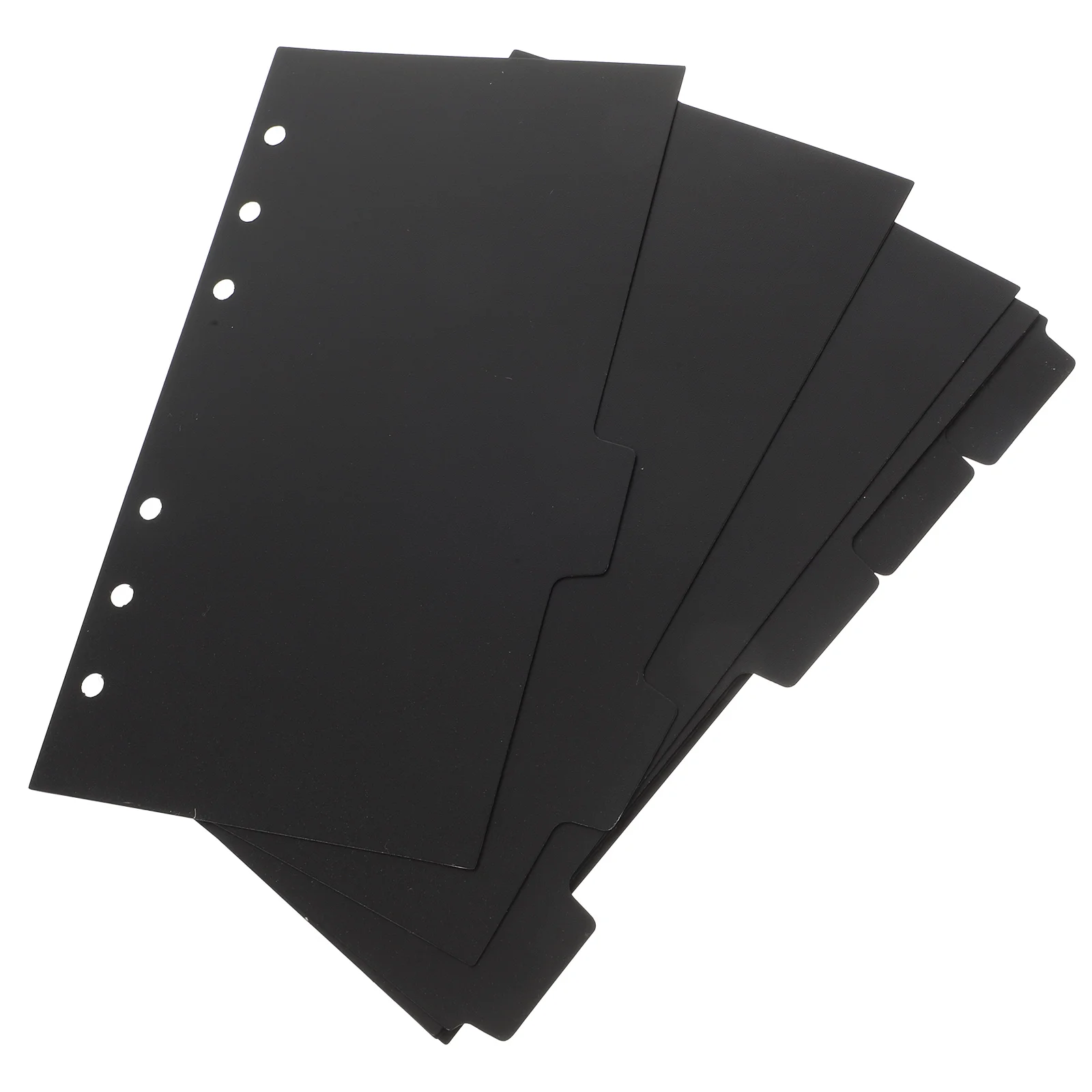 

A5 Planner Dividers Black Binder Inner Page of Handbook Folder for 6 Rings Protector Parts Office