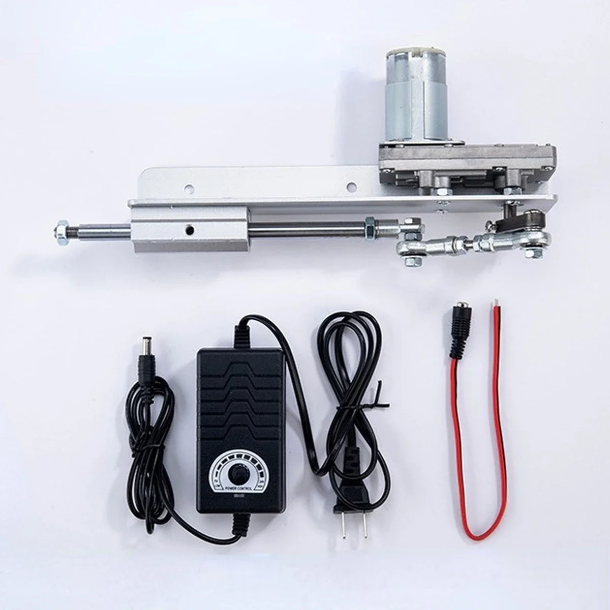 Cycling Reciprocating Linear Actuator Motor Kit, Stroke 2-8cm, Variable Speed 200rpm Pushing Force 40 lbs Max, with Stand Kit