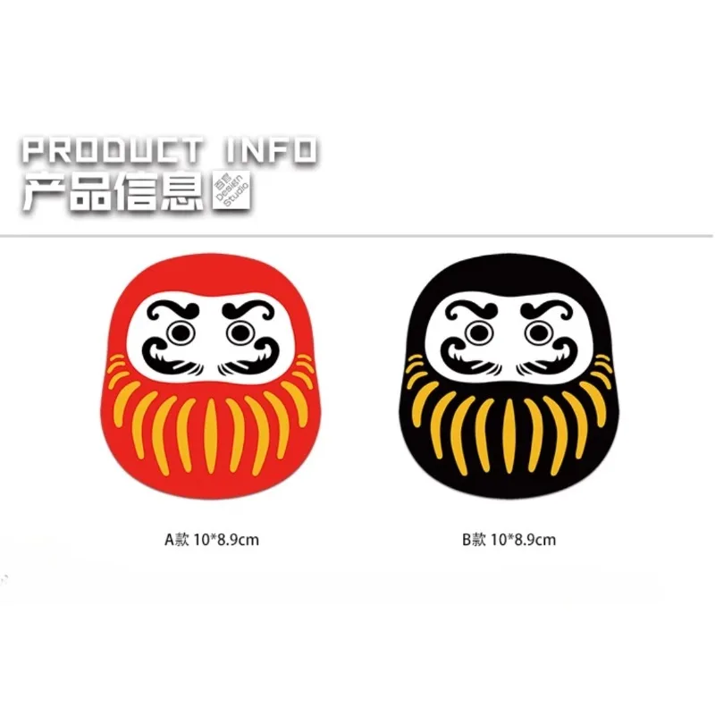 JDM Daruma Mascot Car Stickers Auto Window Car Body Styling Waterproof Vinyl Decals Motorcycle Helemt Fuel Tank Sunscreen Decor