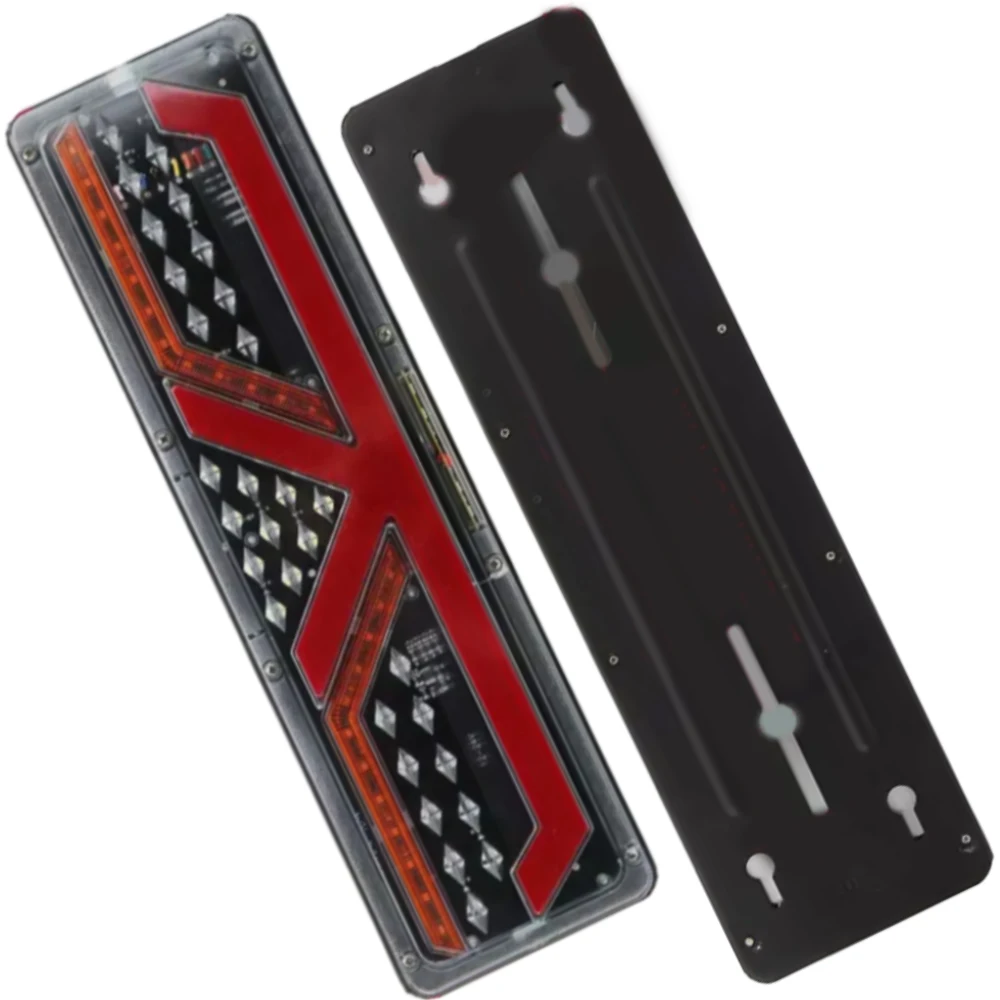 الخلفية شاحنة مقطورة أضواء خلفية سيارة RV فان تتدفق بدوره مصباح إشارة النهار تشغيل مؤشر مقاوم للماء الفرامل وقف عكس مصباح #5