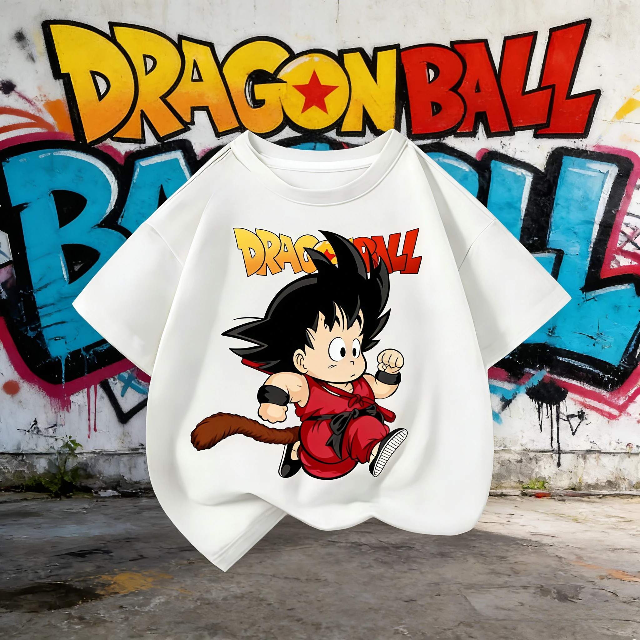 Dragon Ball Kid Goku 100% Cotton T-Shirt Men Plus Size 2026 Summer Casual Sports Harajuku Streetwear Short Sleeve Tee Y2k