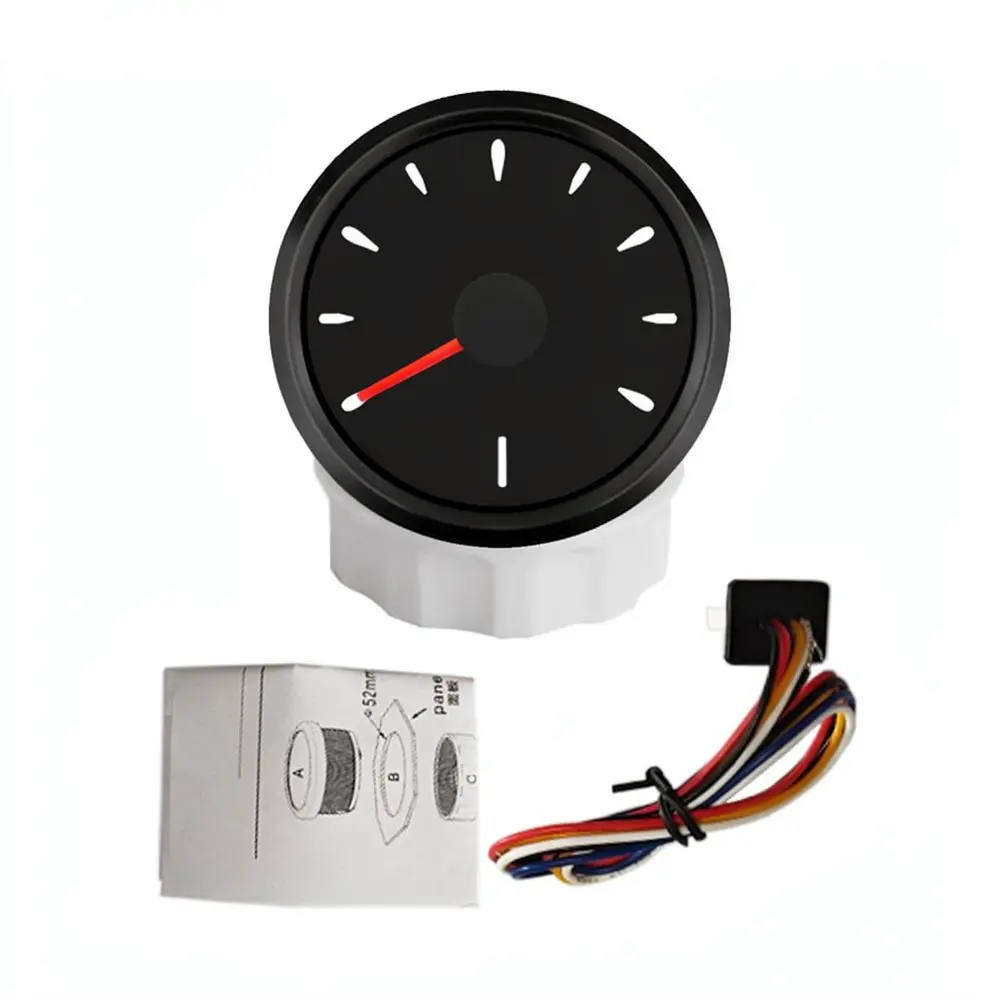 52mm Fuel Gauge Meter 12V 24V For Car Truck Boat Oil Level Indicator Compatible 0 190ohm 240 33ohm Tank Sensor System
