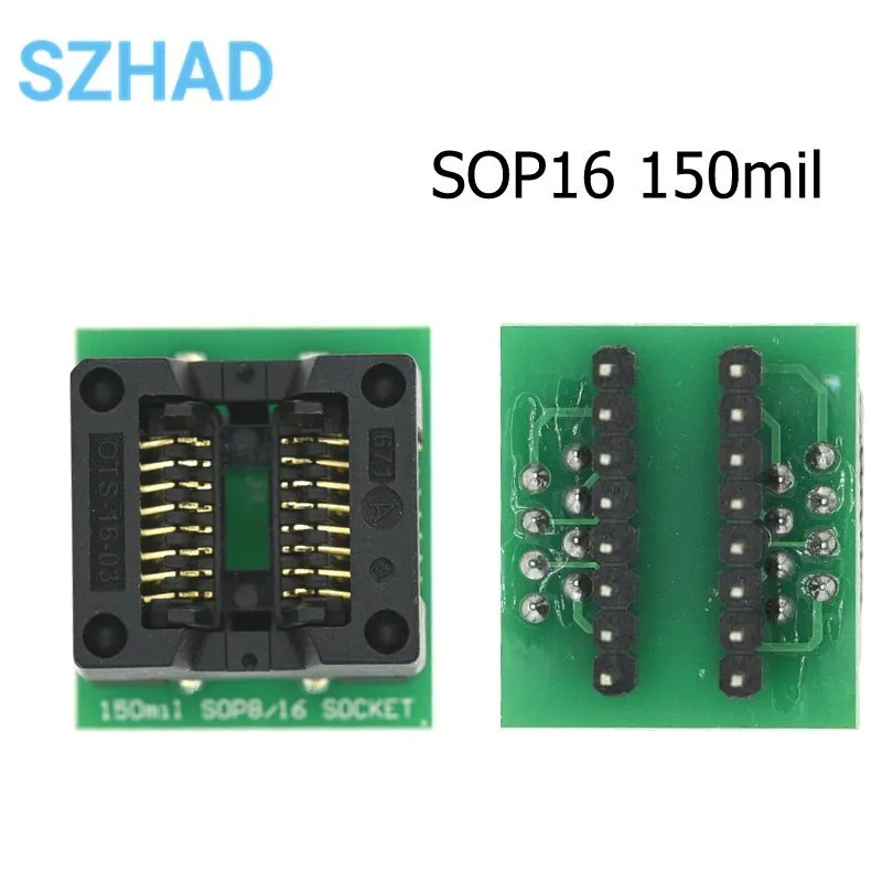 Burning Socket SOP814/16/18/20/24/28 to DIP 150/200/208/300 mil Wide Narrow Chip Programmer Adapter IC Conversion Test Socket