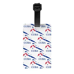 Etiquetas de equipaje con bandera del mapa cubano de Cuba para maletas, Etiquetas de equipaje de moda, cubierta de privacidad, etiqueta de identificación