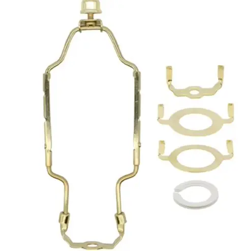 2 Sets Adjustable 7-10 Inch Lamp Shade Harp Bracket Kit Metal Holder For E26 E27 E14 Base Table Floor Lamp For Lighting Parts