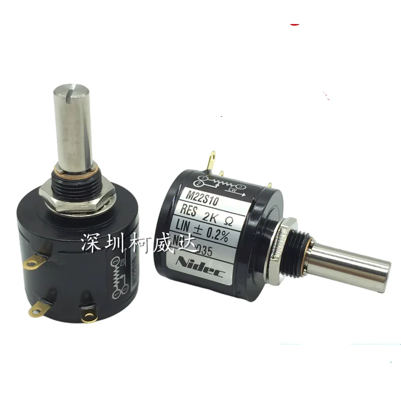 

1pcs，Ten-turn potentiometer M22S10 200Ω 1KΩ 2KΩ 5KΩ 10KΩ，Precision wire wound potentiometer