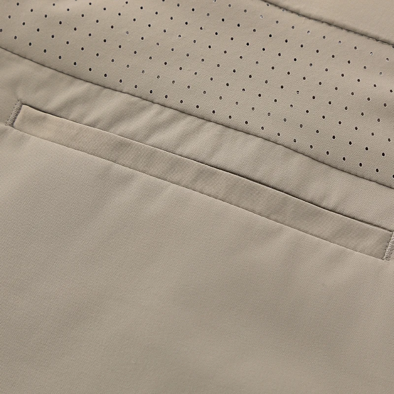 New Fashionable Versatile Spring Summer Ice Silk Loose 9-Point Trousers Men'S Breathable And Comfortable Business Casual Pants