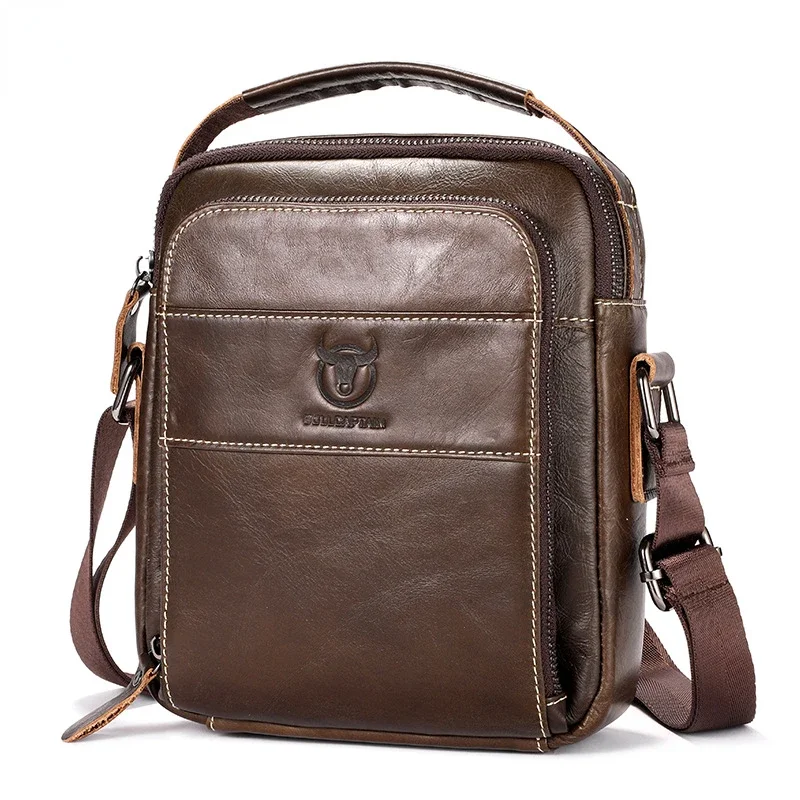Brand 100% Genuine Leather Men's Shoulder Bags Messenger Bag for Men Crossbody Bags new Small Man Designer Handbag Bolso Male