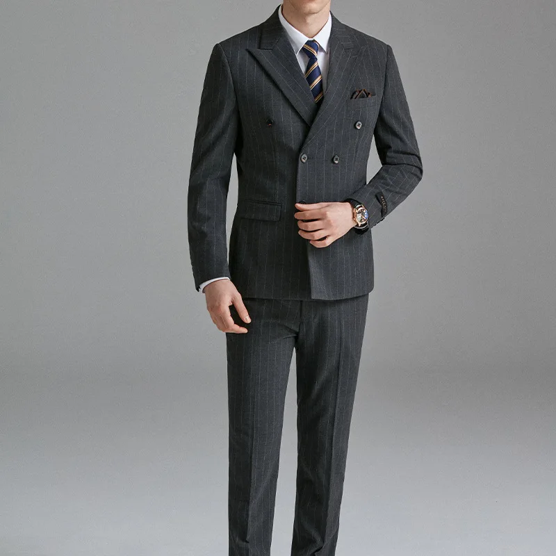 X089 Business casual professional suit slim men's suit three-piece suit group purchase suit best man groom wedding group purchas