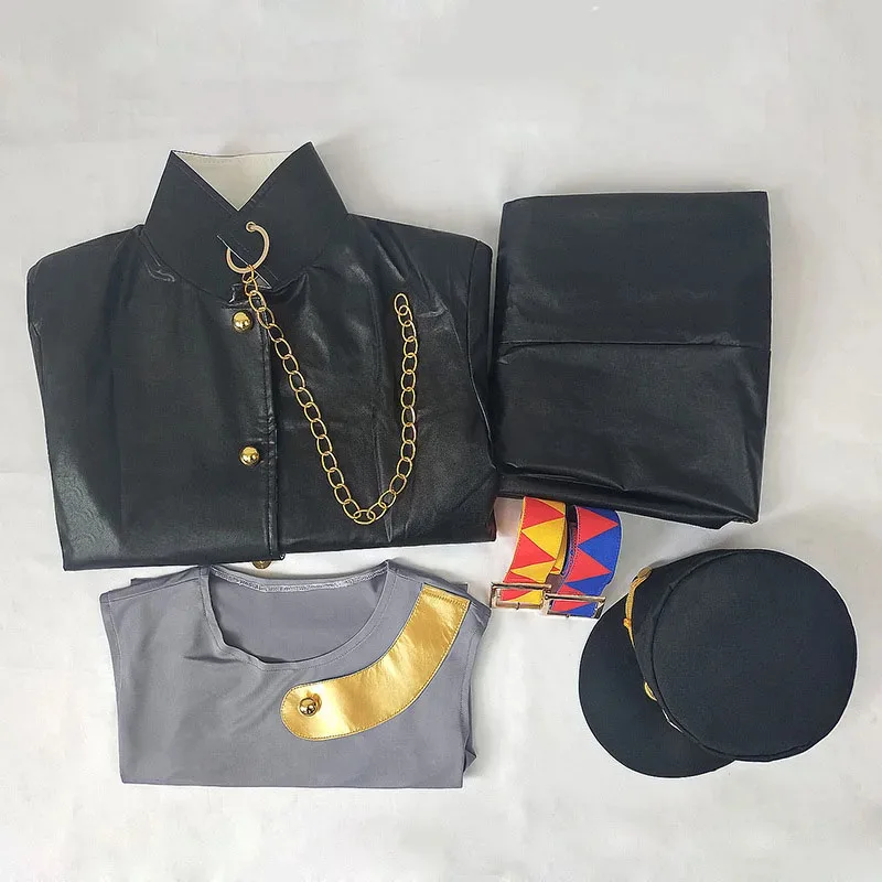 

Sky02 Kujo Jotaro Cosplay Jojo's Bizarre Adventure: Golden Wind Cos Leo Apache Cosplay Costume Uniform Set Outfit Halloween88Li