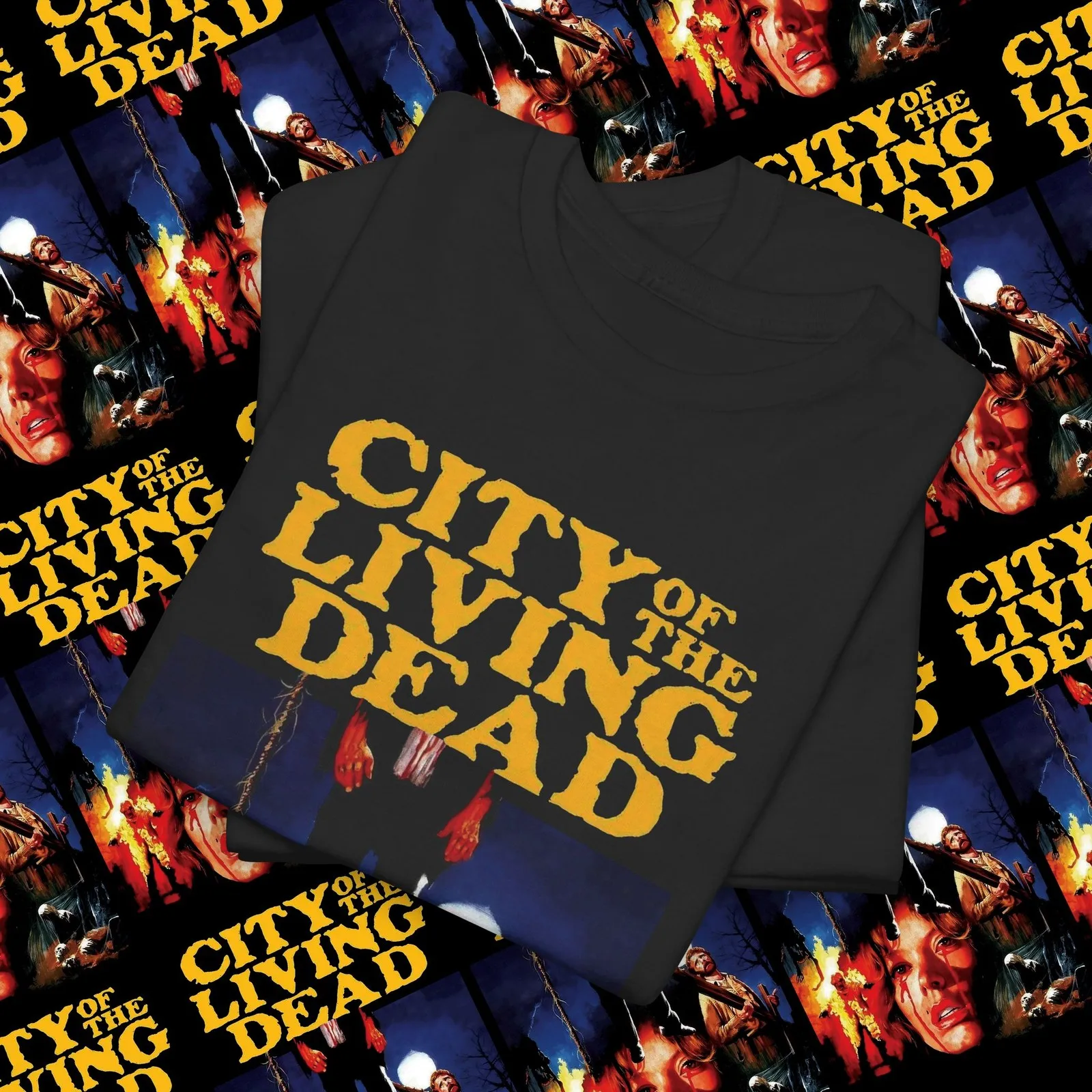 City of the Living Dead Horror Movie T-shirt, Gates of Hell Trilogy Shirt