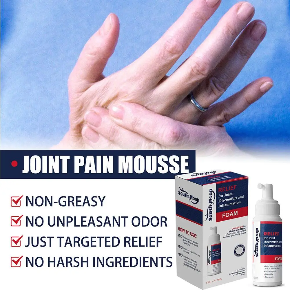 Joint Care Mousse Pain Relief Creme, Cervical, Pulso, Joelho, Lombar, Osso, Entorse de Mão, Músculo, Espinha, Perna, Artrite, M4h2