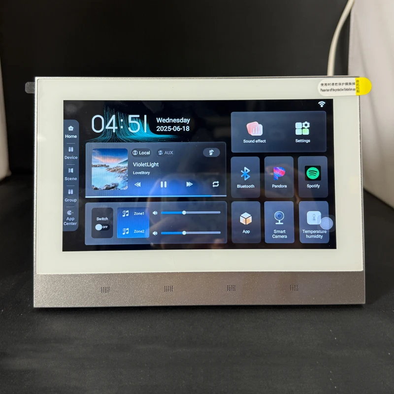 7 Inch Android 8x30w 2 Zone Smart App Remote Control Bluetooth Wireless Wall Amplifier Smart Home Hotel Background Music System